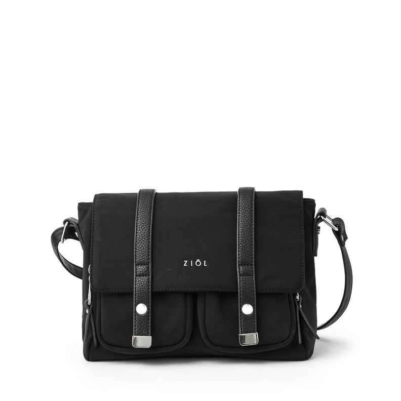 Cartera bandolera con tapa pequeña erzurum negro-0