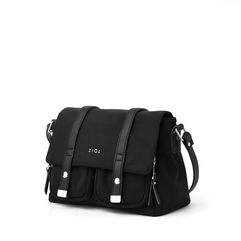 Cartera bandolera con tapa pequeña erzurum negro-1