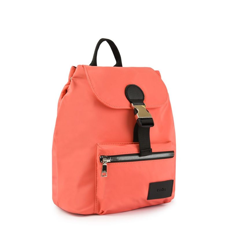 Mochila con tapa mediana amara coral-1