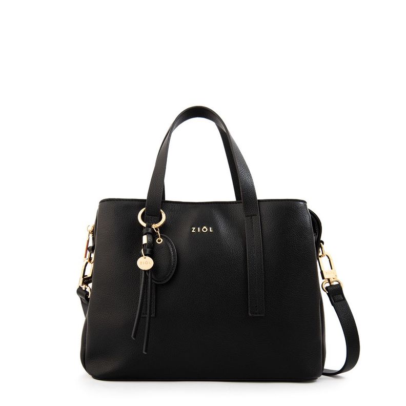 Cartera tote tres divisiones aurora mediana negro