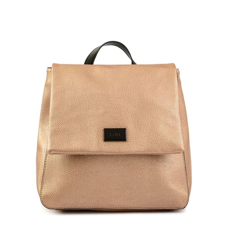 Mochila con tapa mediana charlize cobre-0