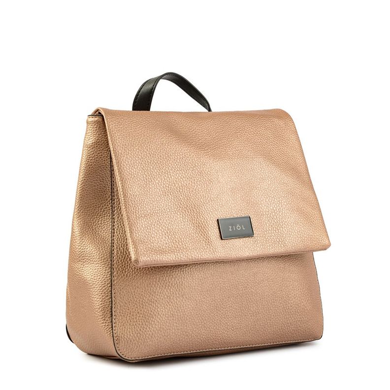 Mochila con tapa mediana charlize cobre-1