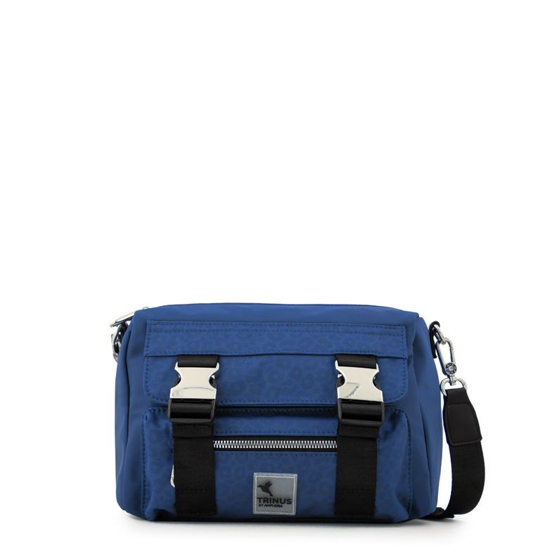 Cartera bandolera college pequena azul