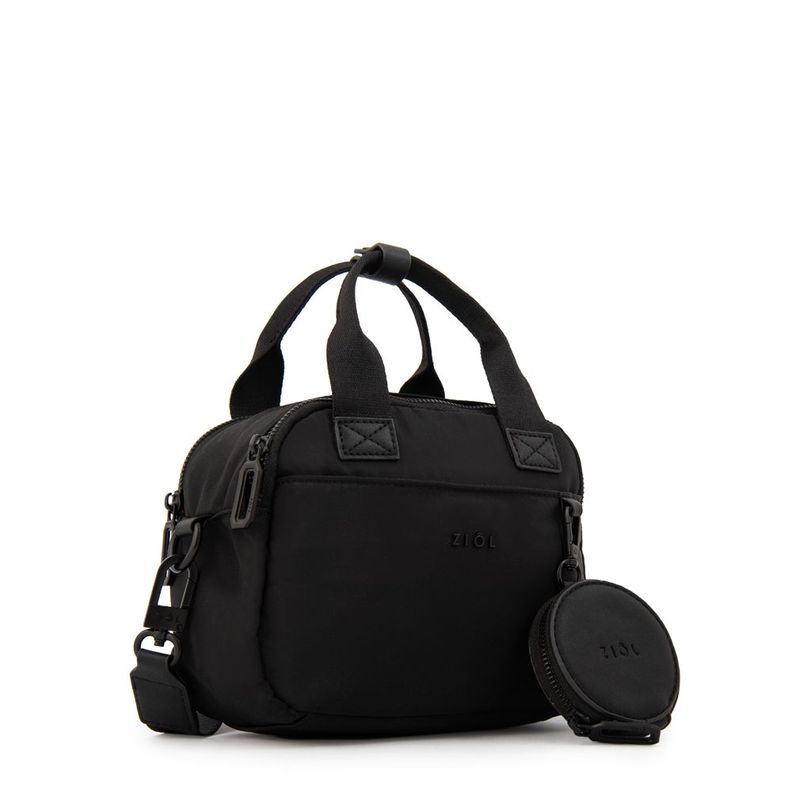 Cartera bandolera coral pequeña negro Ziol | Paris.cl