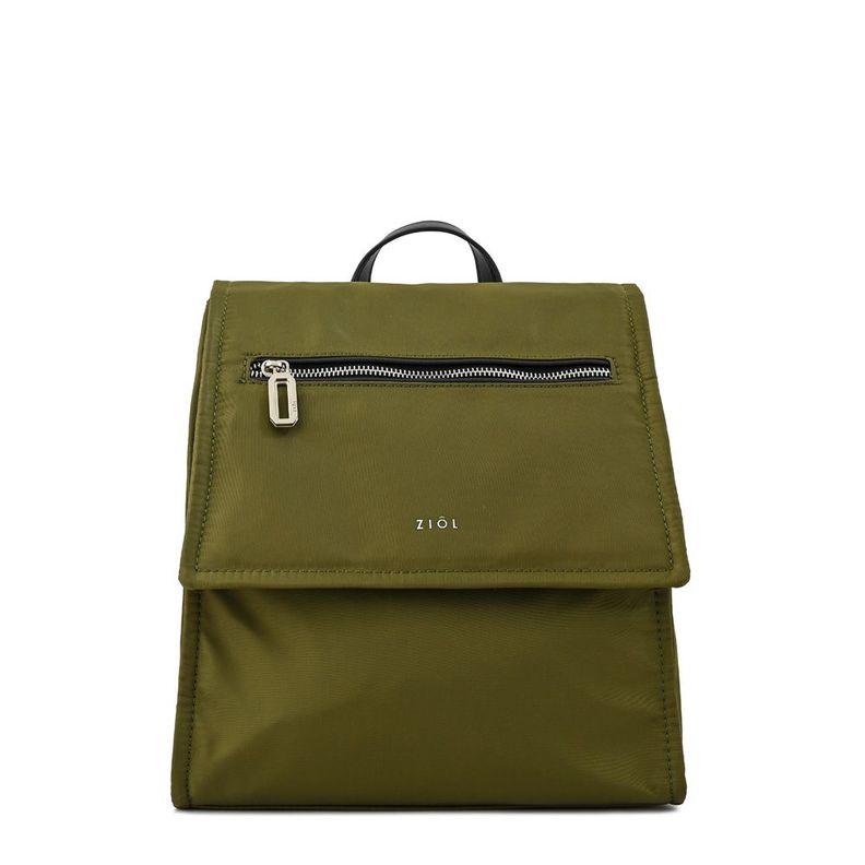 Mochila katyna mediana verde oliva Verde Olivo