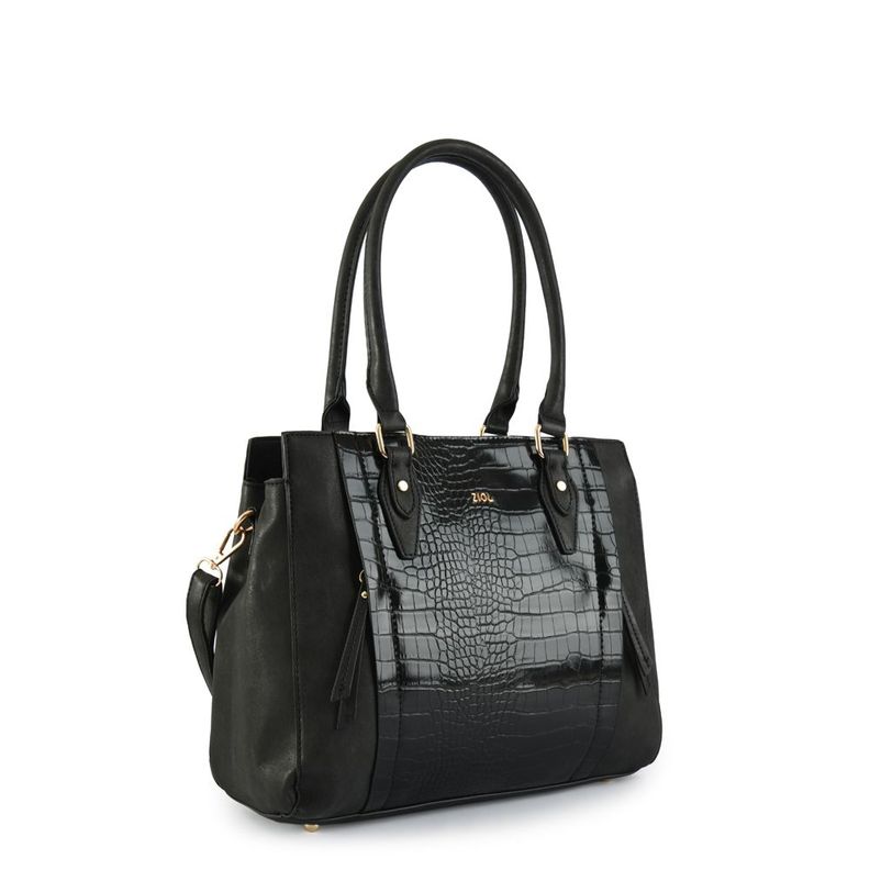 Cartera dos asas tres divisiones mediana tiana negro-1