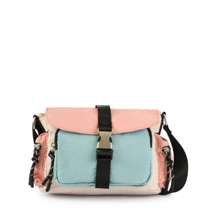 Cartera bandolera con tapa pequeña abie blanco crudo-0