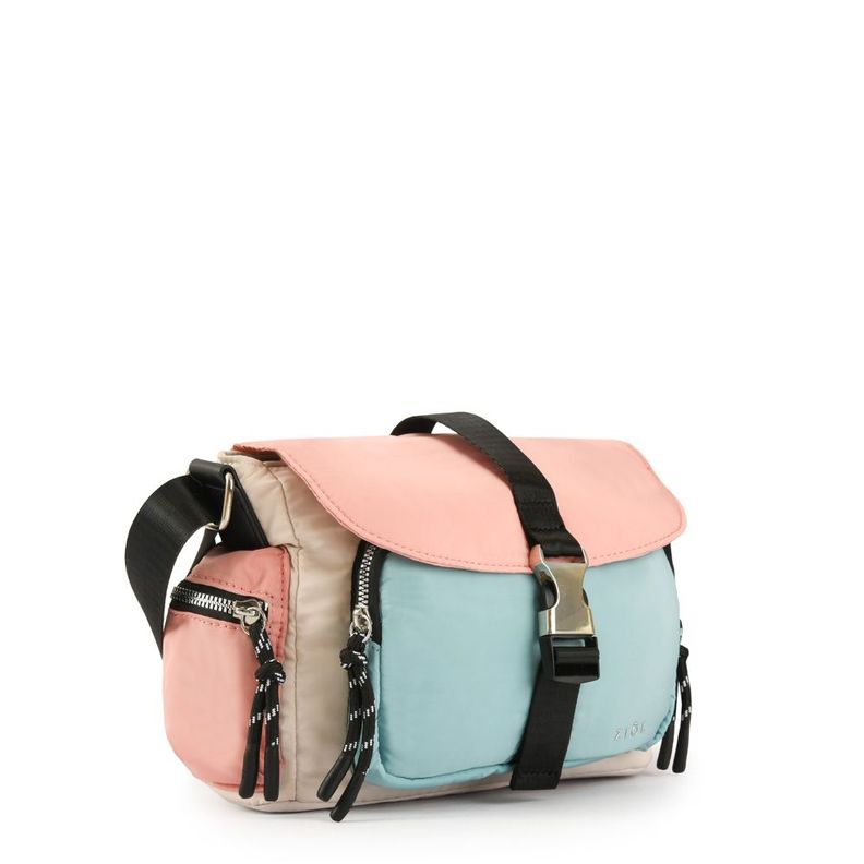 Cartera bandolera con tapa pequeña abie blanco crudo-1
