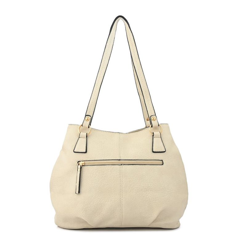 Cartera dos asas tres divisiones grande zahara blanco crudo-2