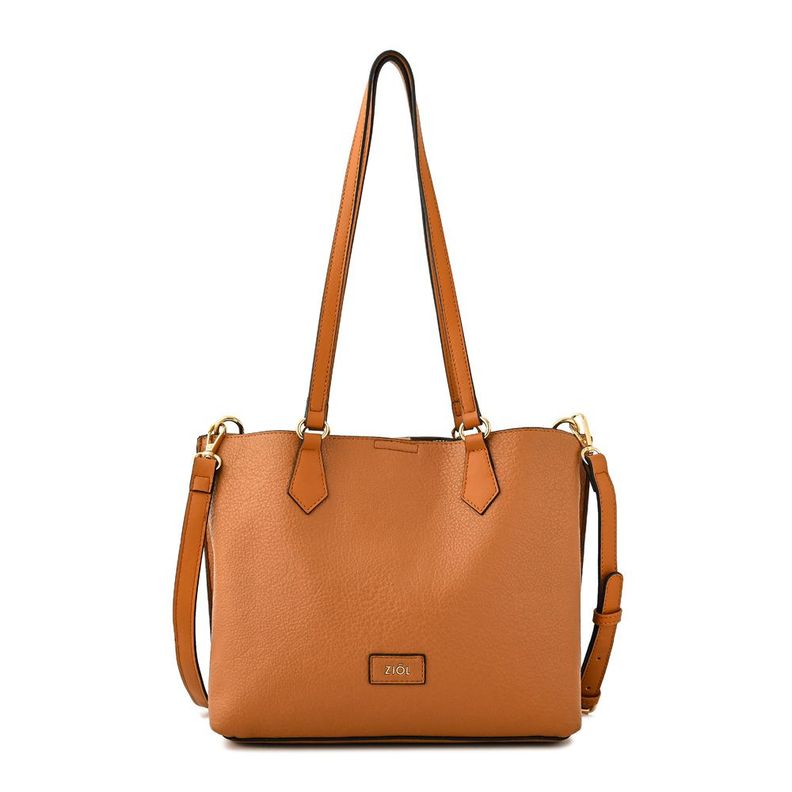 Cartera tote viviene mediana camel Cafe