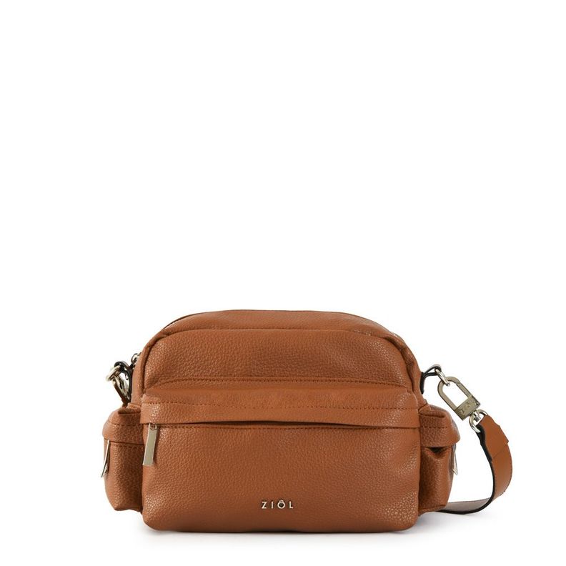 Cartera bandolera mediana carlota café-0