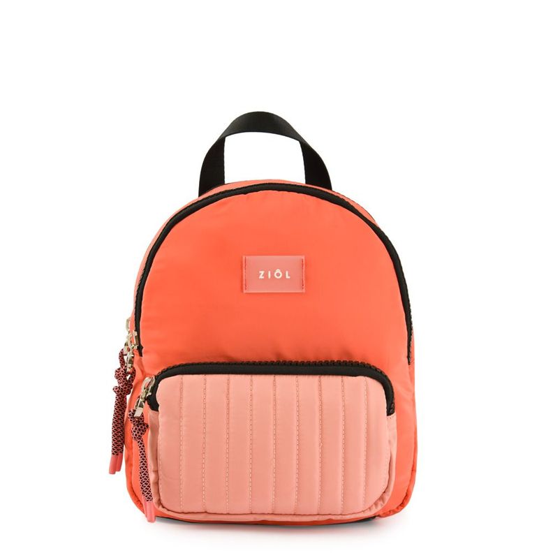 Mochila pequeña pradis coral-0