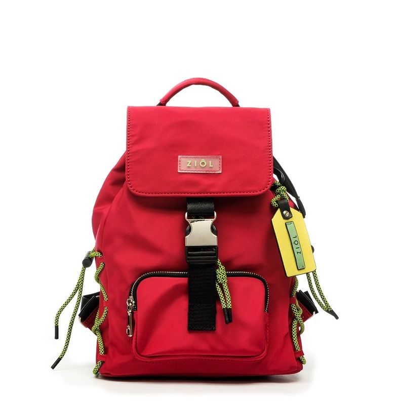 Mochila con tapa mediana belen fucsia-0