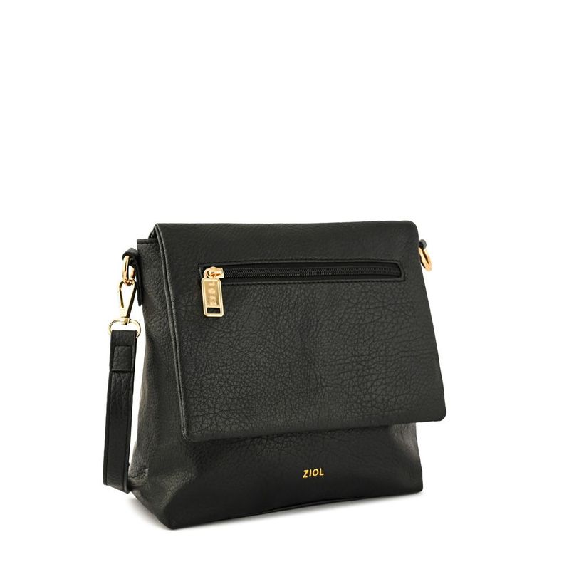 Cartera bandolera mediana arlet negro-1