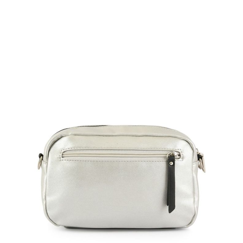 Cartera bandolera mediana tami plateado-2