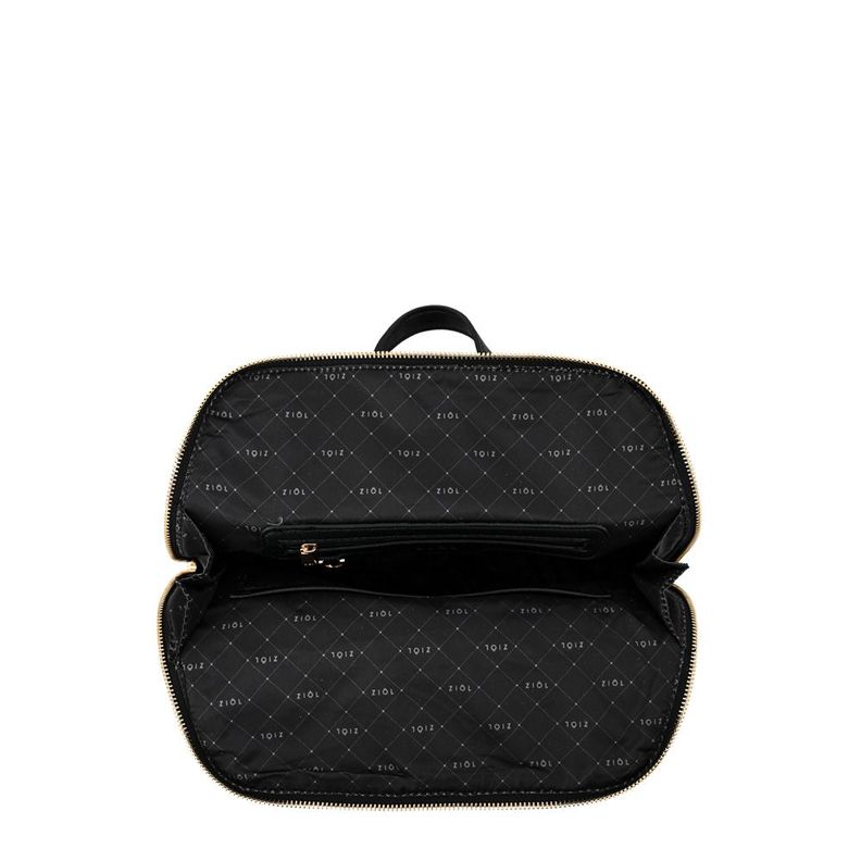 Mochila mediana creta negro-3