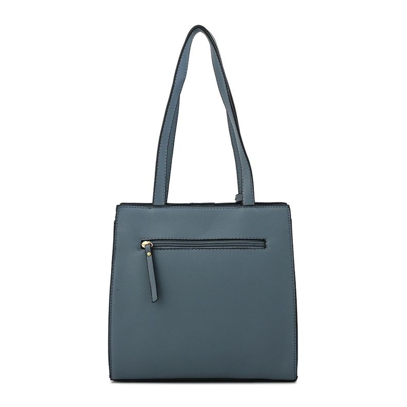 Cartera dos asas mediana creta denim-2