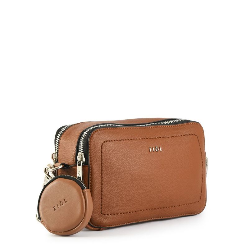 Cartera bandolera pequeña iskra café-1