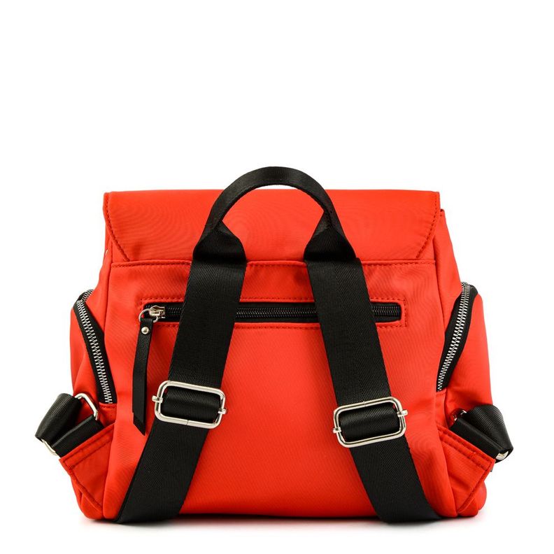 Mochila con tapa mediana maciel rojo tomate-2