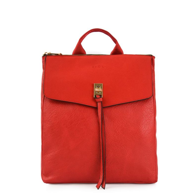 Mochila mediana anais rojo-0