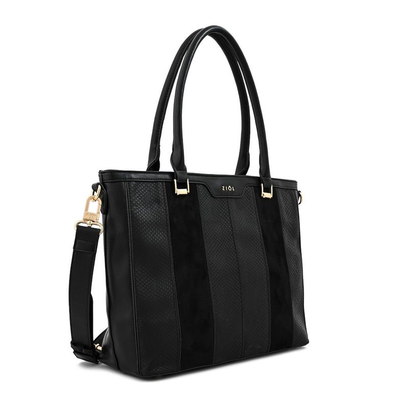 Cartera dos asas porta notebook grande bony negro-1