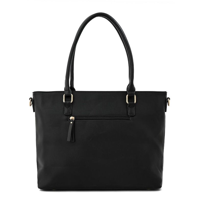 Cartera dos asas porta notebook grande bony negro-2
