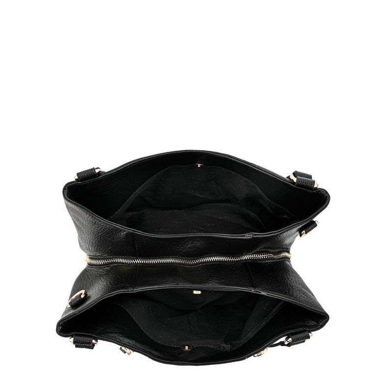 Cartera dos asas tres divisiones grande ozzy negro especial-3
