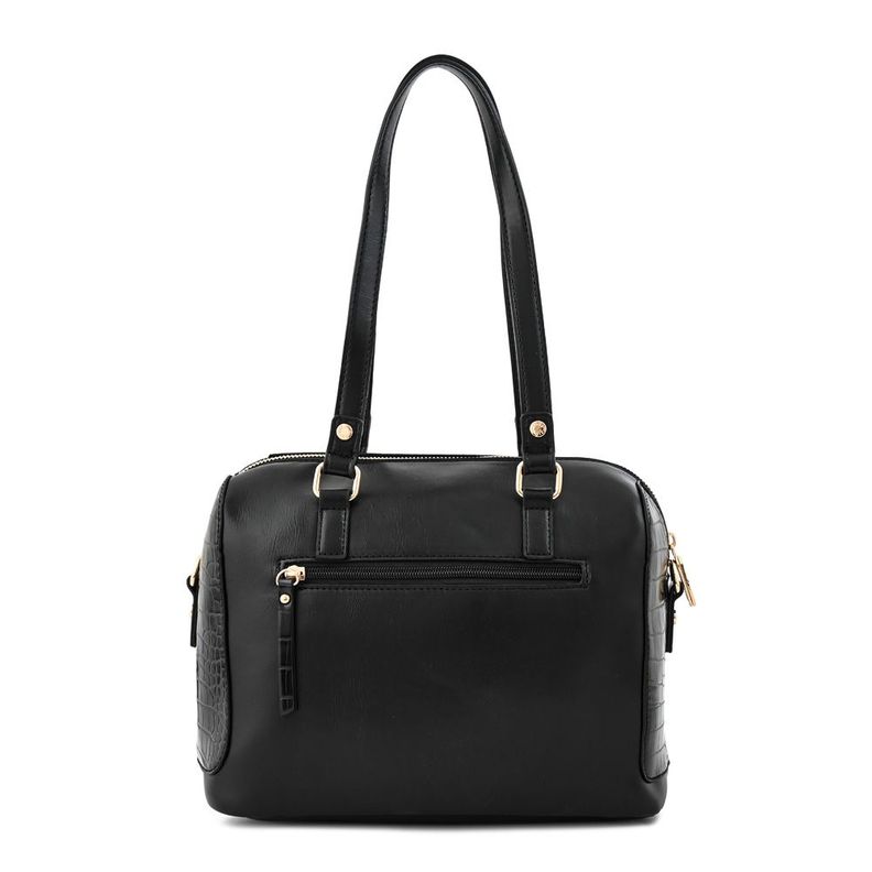 Cartera dos asas baul mediana sully negro-2