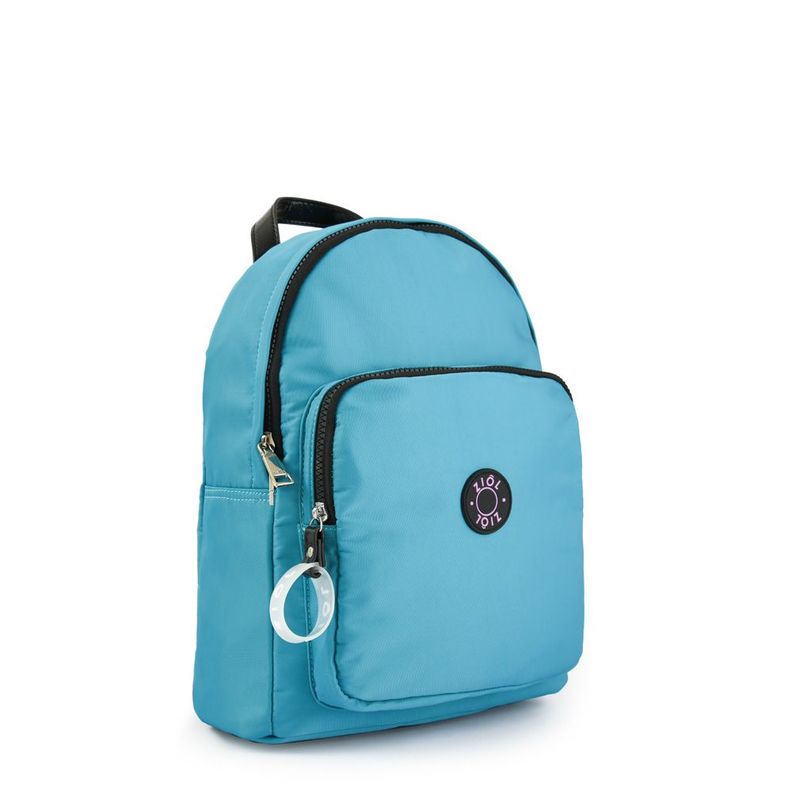 Mochila mediana petrizia turquesa-1