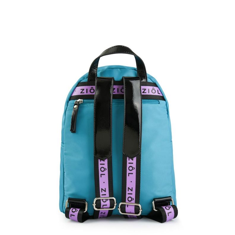 Mochila mediana petrizia turquesa-2