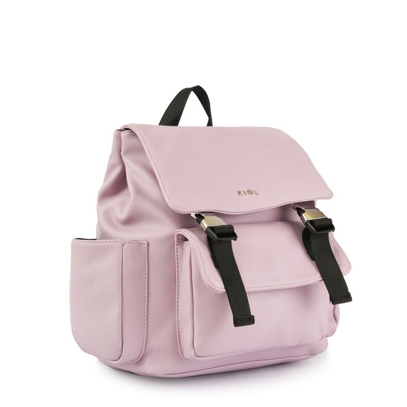Mochila con tapa mediana samara lila-1