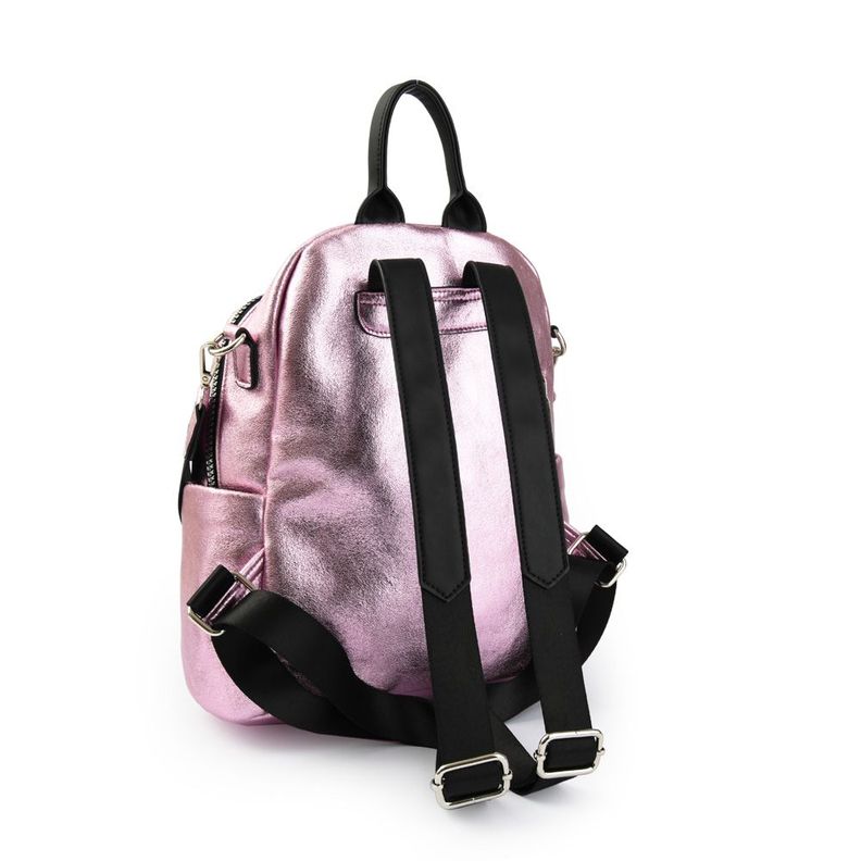 Mochila mediana magni rosa metalico-2