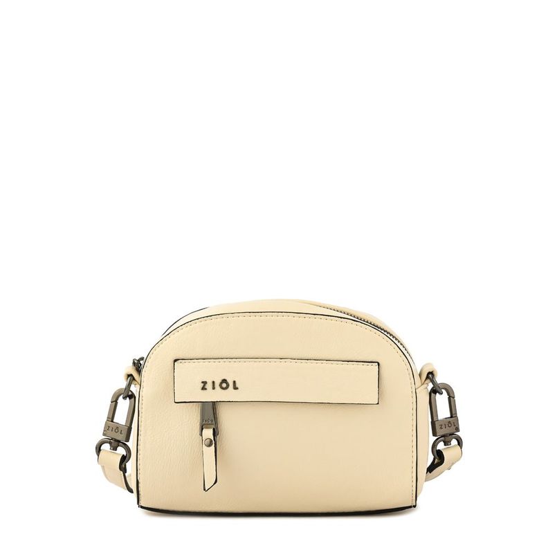 Cartera bandolera pequeña kinsley blanco crudo-0
