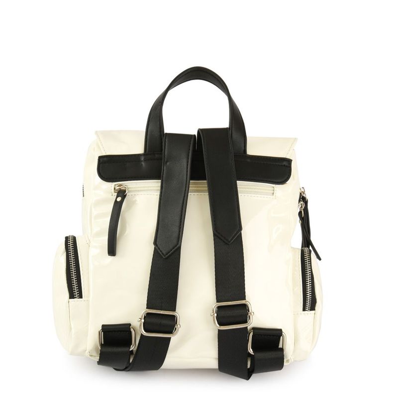 Mochila con tapa pequeña mila blanco-2