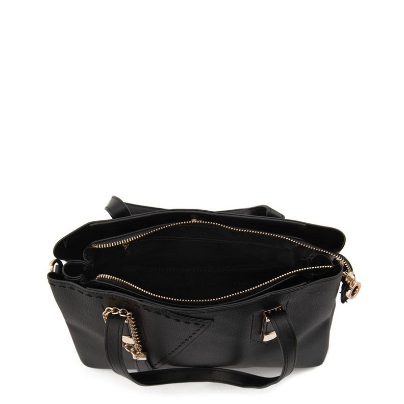 Cartera dos asas tres divisiones mediana biel negro-3
