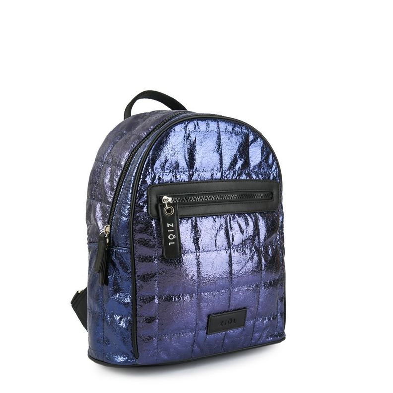 Mochila mediana vanilla azul oscuro-1