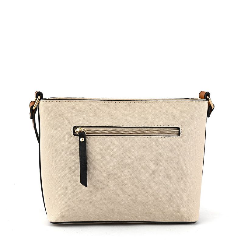 Cartera bandolera mediana uma blanco crudo-2