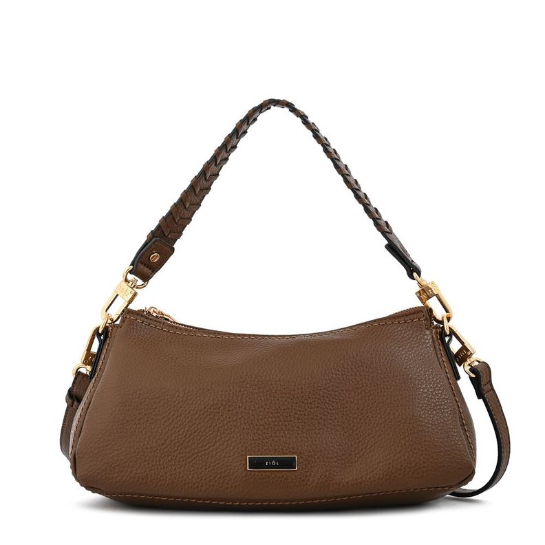 Cartera bandolera mediana rosita café oscuro-0