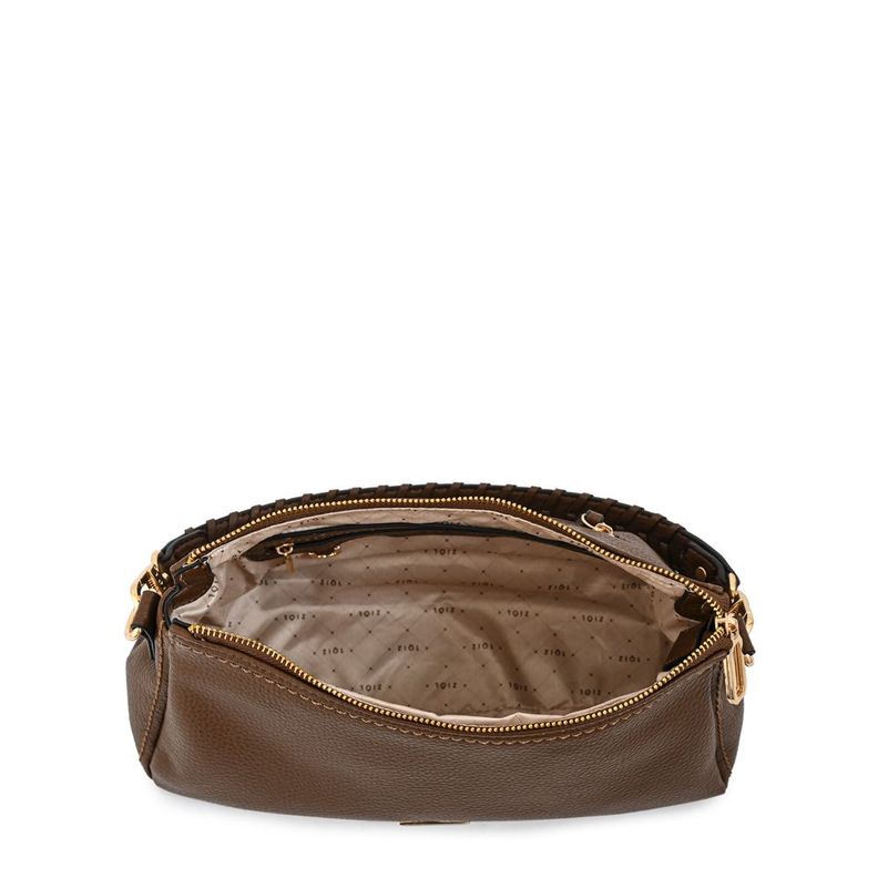Cartera bandolera mediana rosita café oscuro-3