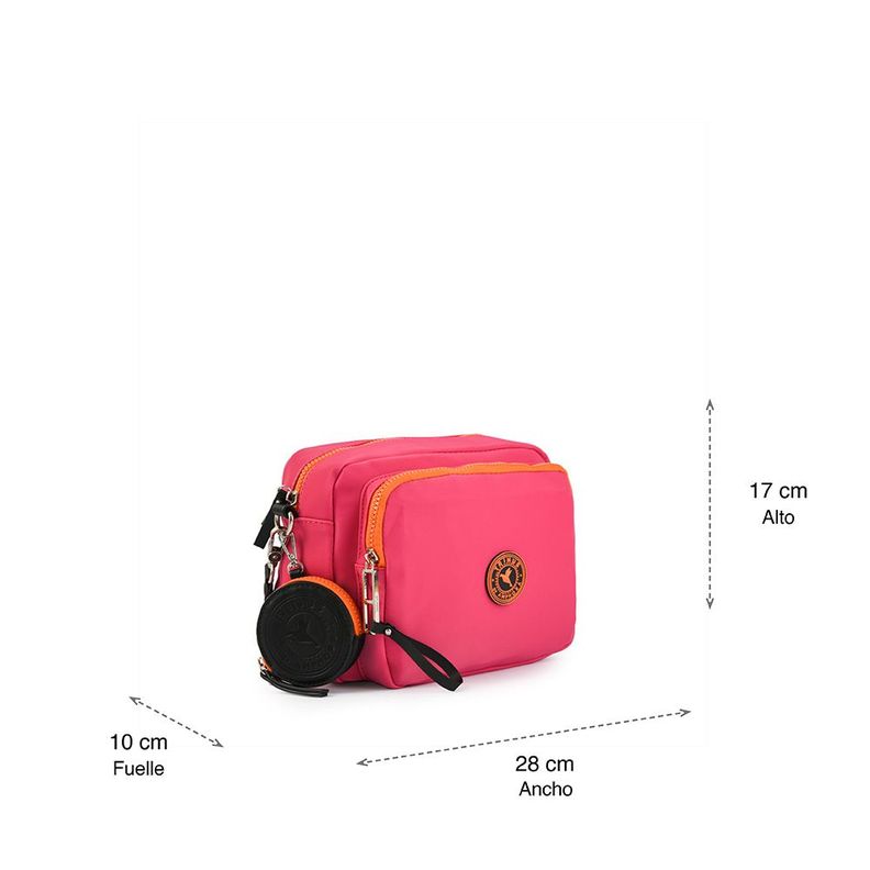 Cartera bandolera mediana darby fucsia-4