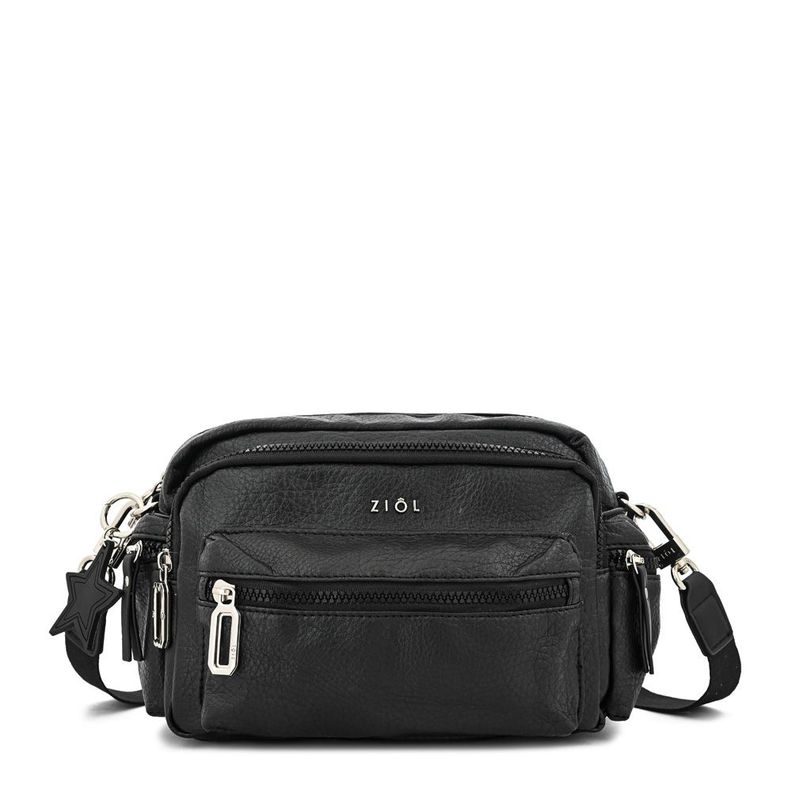 Cartera bandolera pequeña ronnie negro especial-0