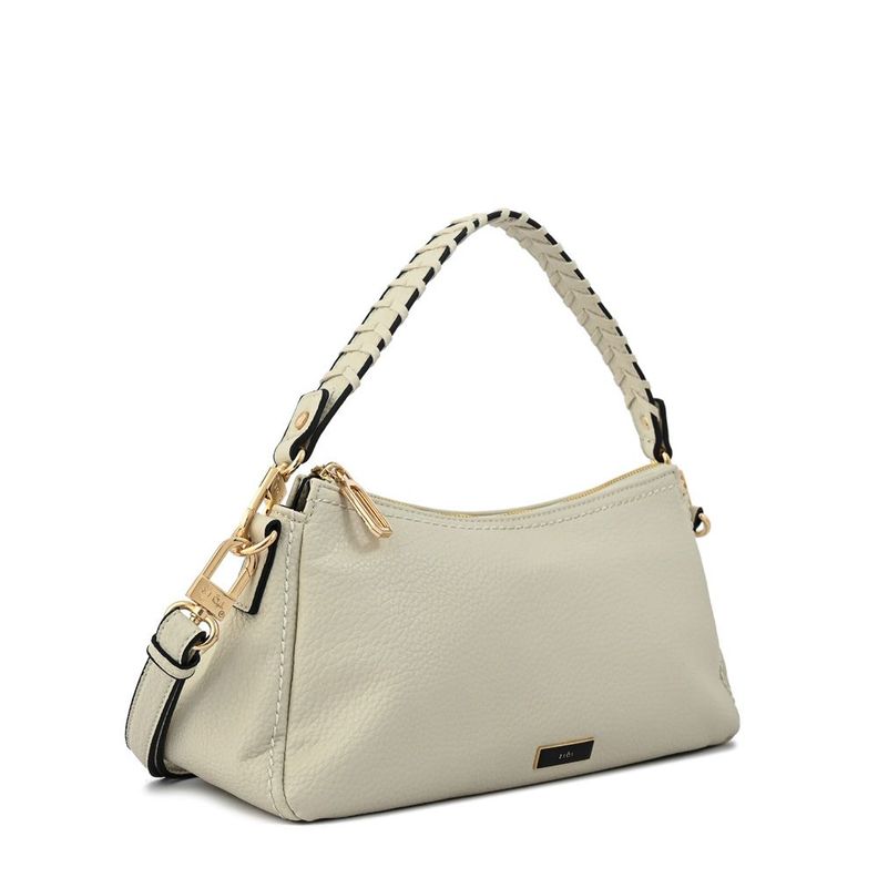 Cartera bandolera mediana rosita blanco crudo-1