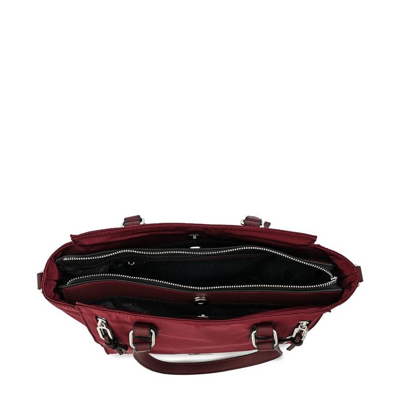 Cartera dos asas tres divisiones grande penny burdeo-3