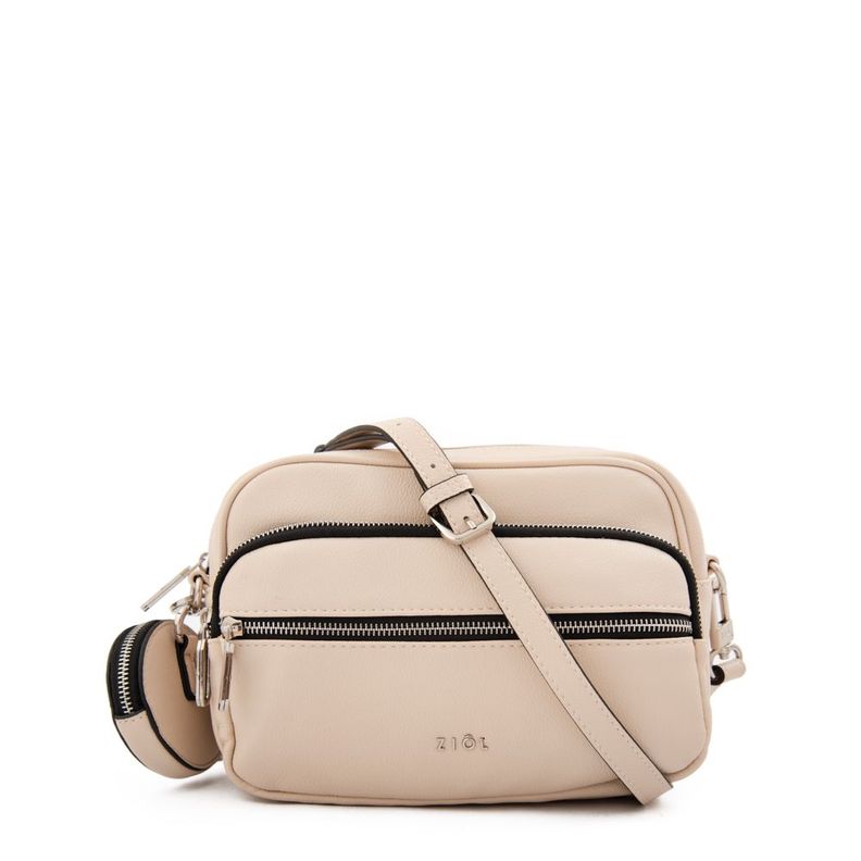 Cartera bandolera pequeña gabriela blanco crudo-0