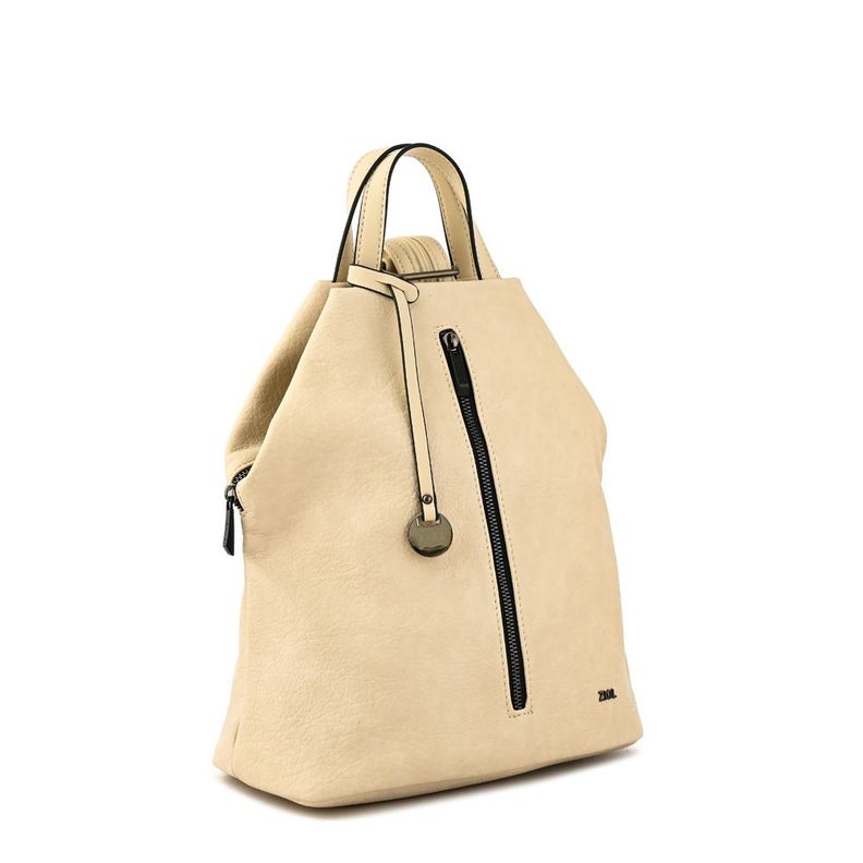 Mochila mediana triana blanco crudo-1