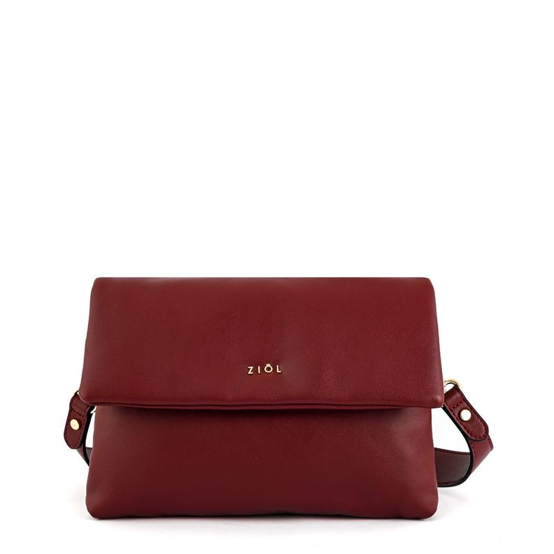 Cartera bandolera pequeña ginny burdeo-0
