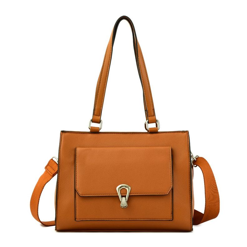 Cartera dos asas mediana dalal café-0