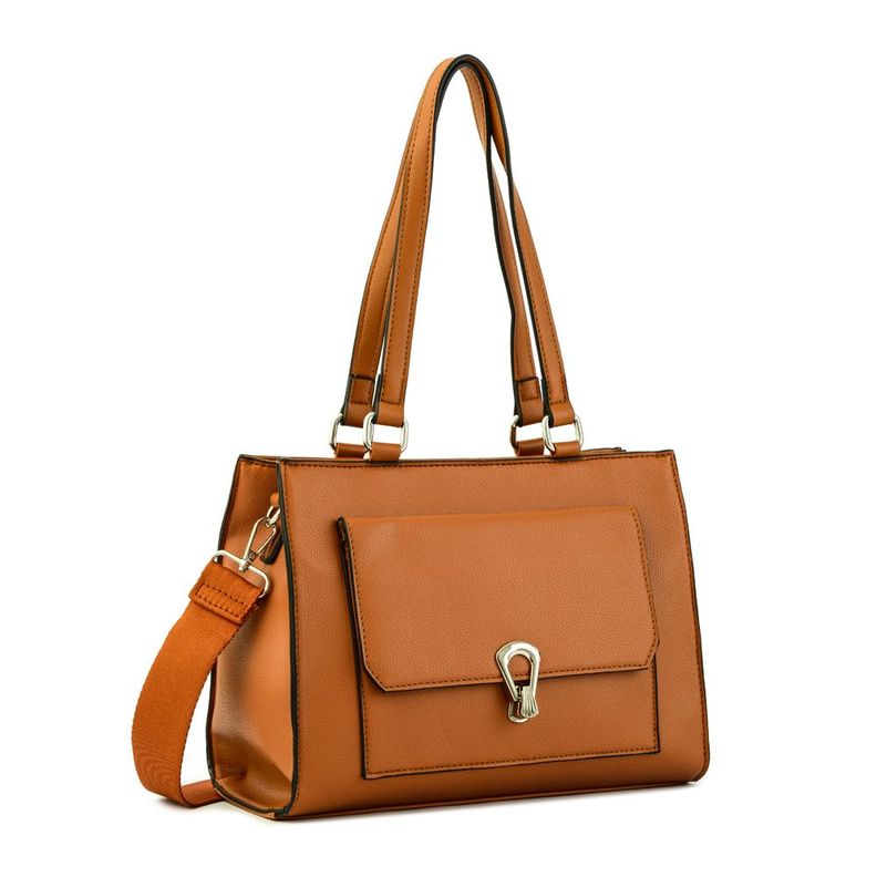 Cartera dos asas mediana dalal café-1
