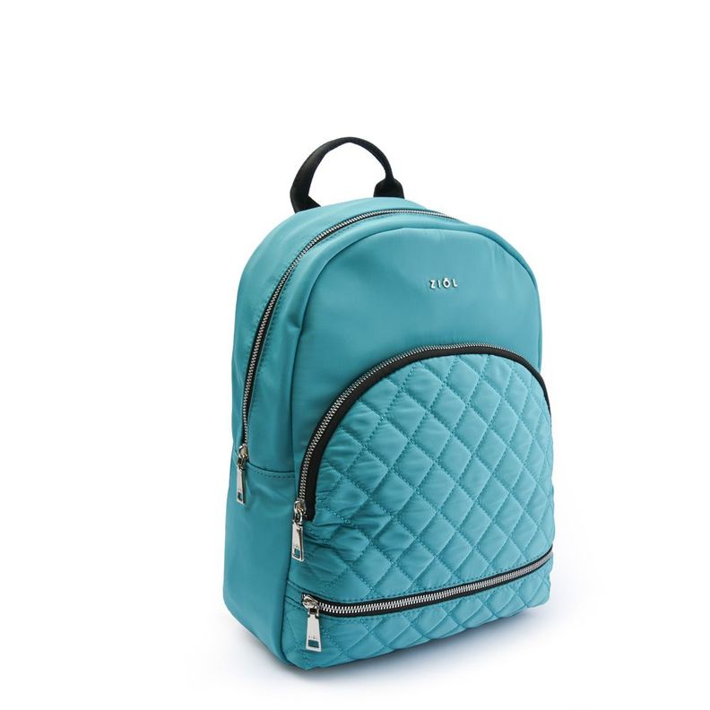 Mochila mediana cotti turquesa-1