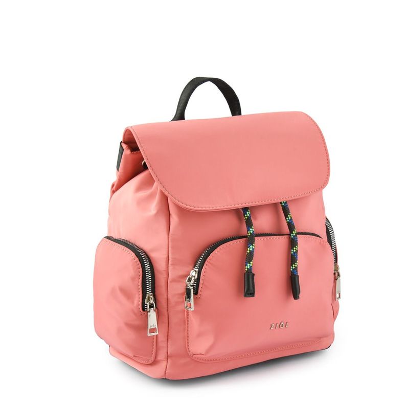 Mochila con tapa mediana simone coral-1